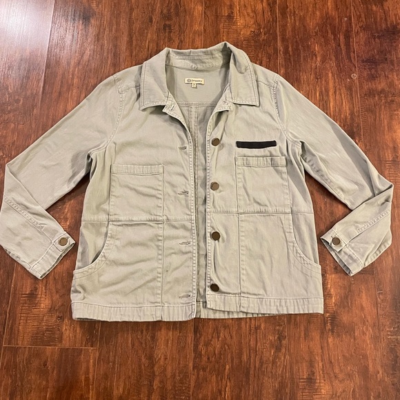 Democracy Jackets & Blazers - Light Green Democracy Jean Jacket Stretch Medium